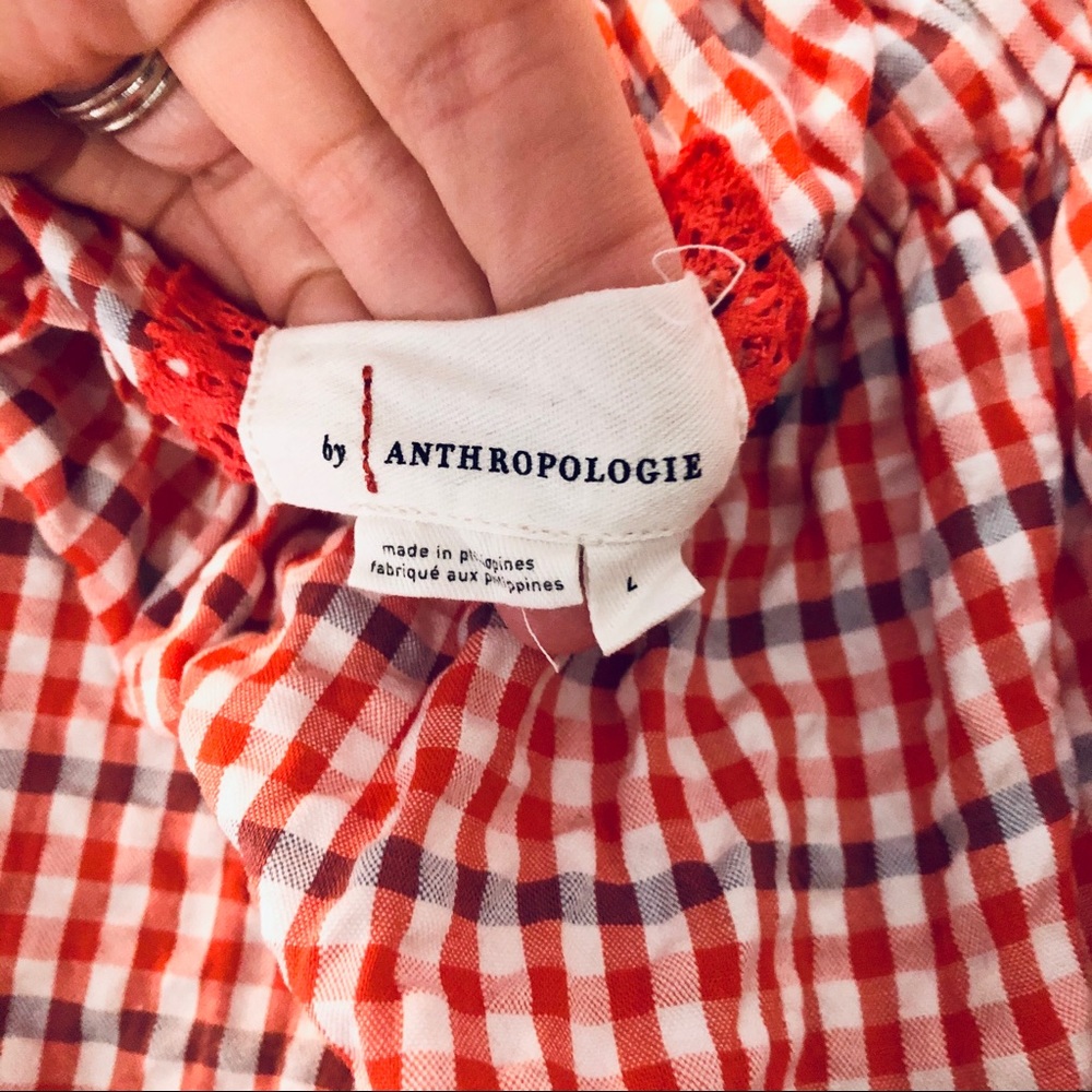 NWOT ANTHROPOLOGIE CHECKED ROMPER SIZE LARGE - Picture 6 of 9